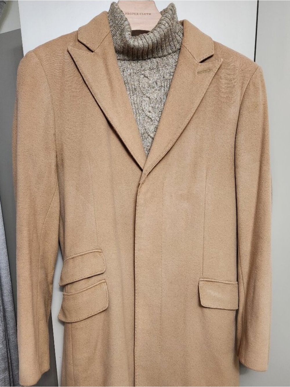 Banana Republic Camel/Tan Wool Pea Coat